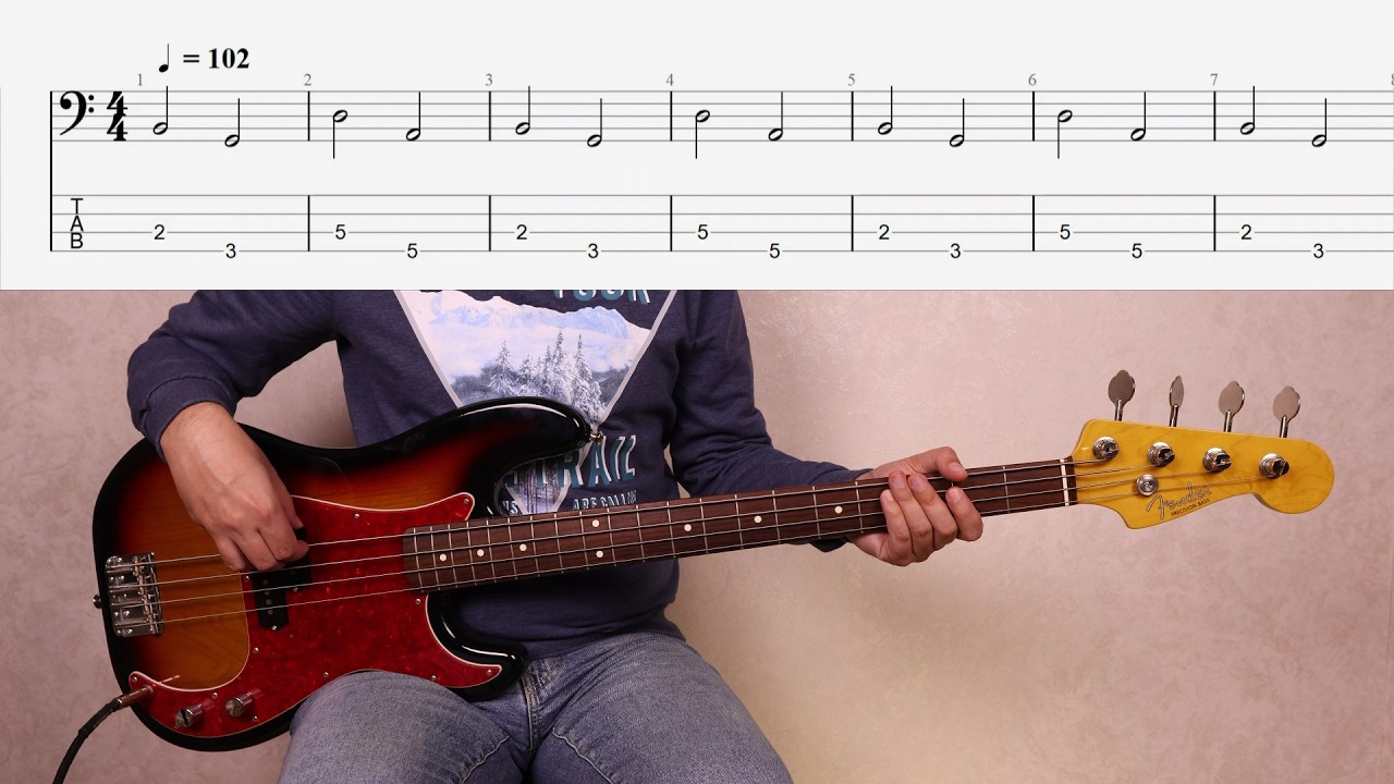 Би-2 - Мой друг (Bass cover & Tabs) #basstabs #bassplayer #bass #basscover #би2