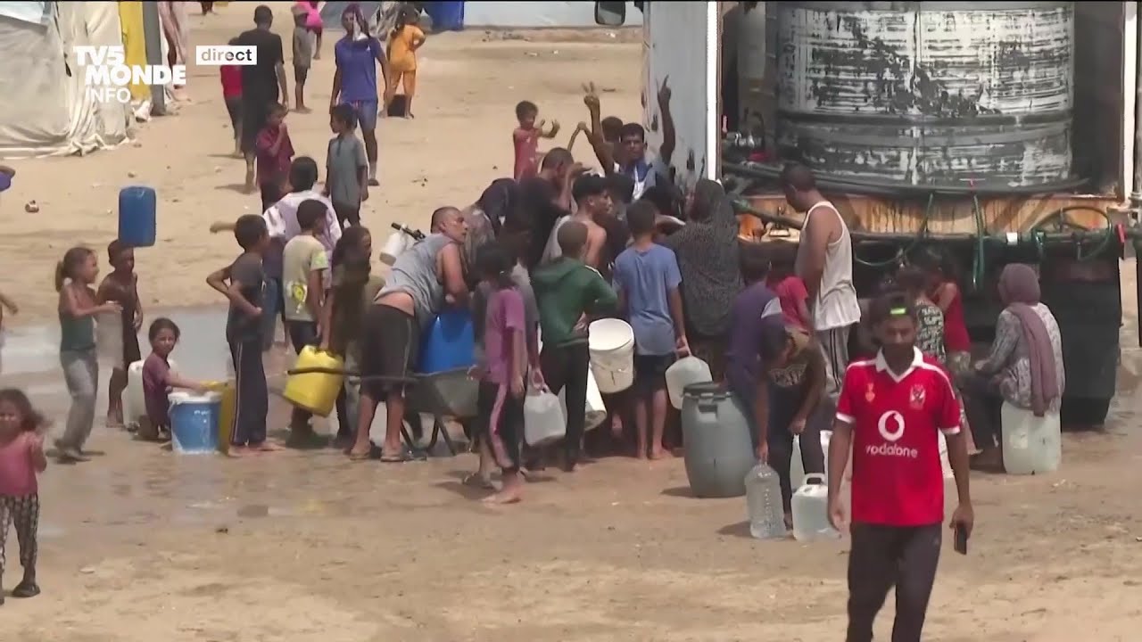 Gaza : les déplacés étouffent sous la chaleur