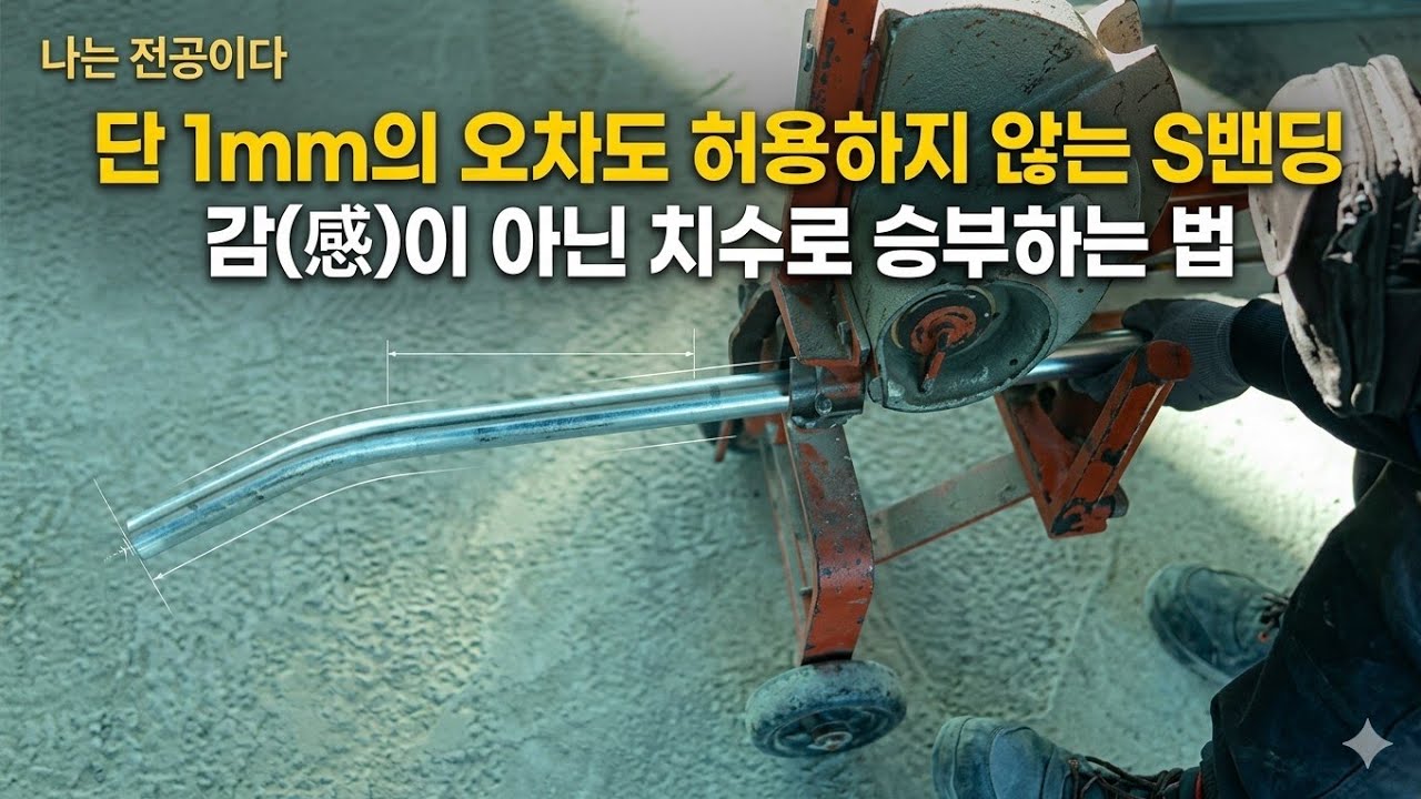 시카고밴더로 S밴딩 귀신같이 하는 법. 실전전기공사. 55살 부사수 교육