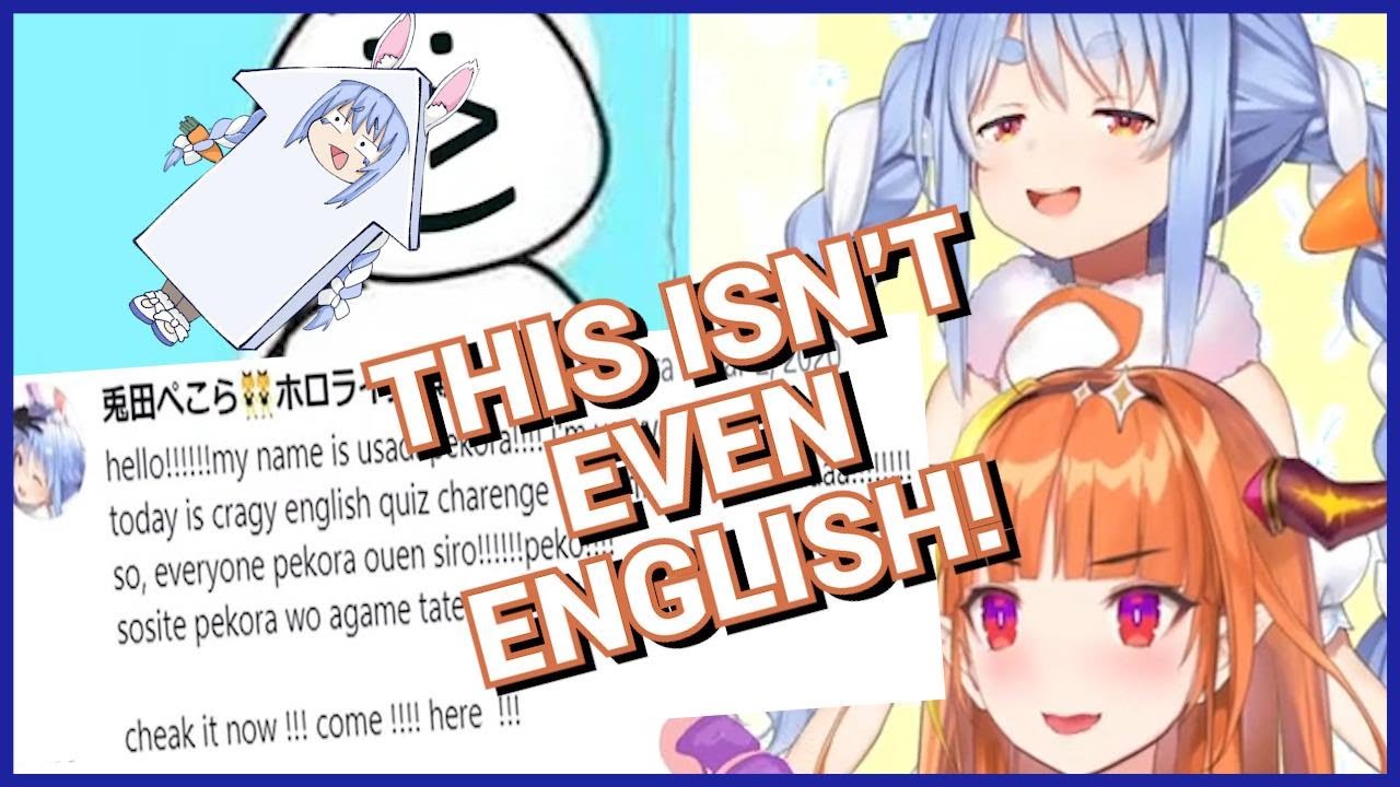 Pekora & Kiryu Coco read and translate Pekora's 