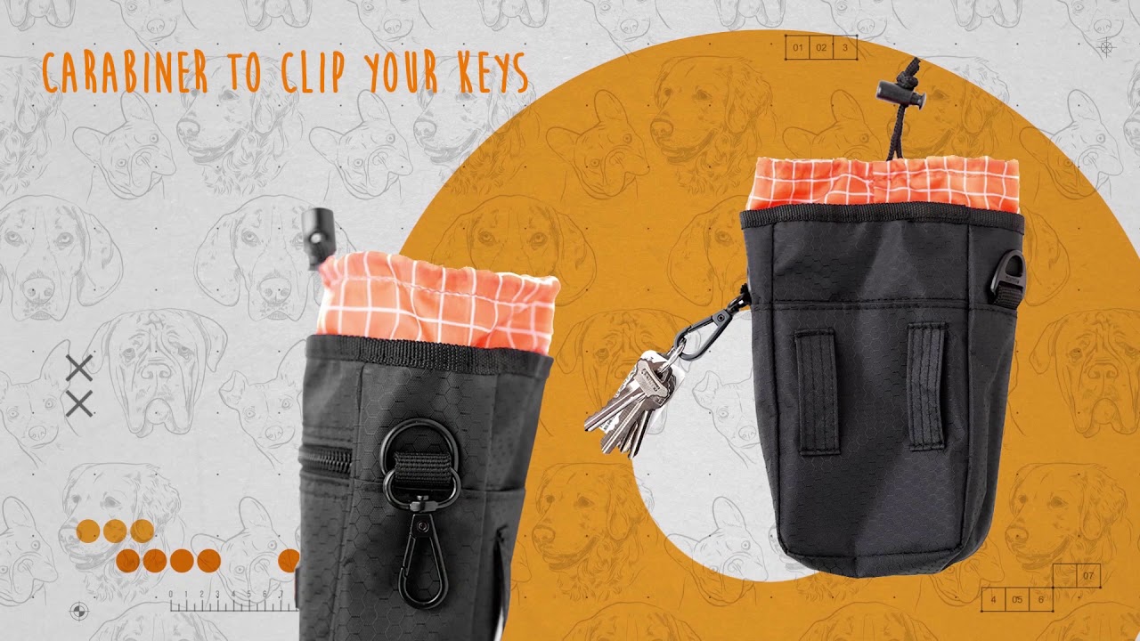 Mighty Paw Dog Treat Pouch - Universal Dog Training Treat Bag