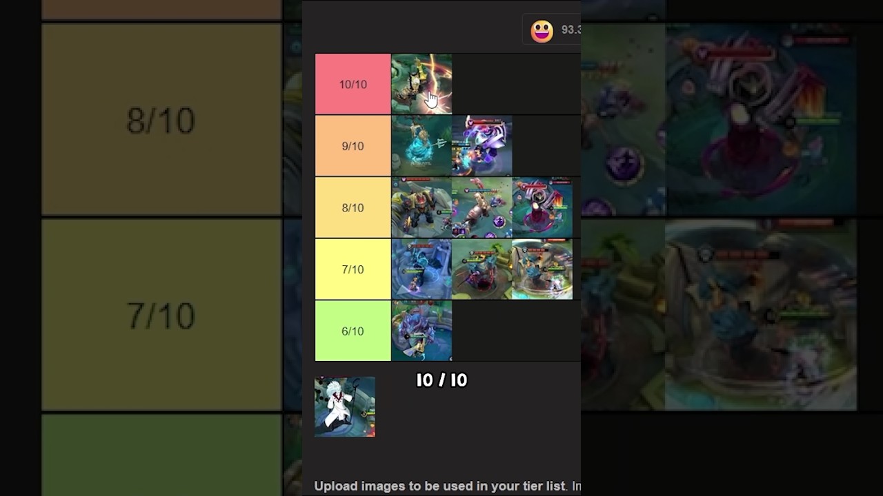 rating 10 skin lord di mobile legends 