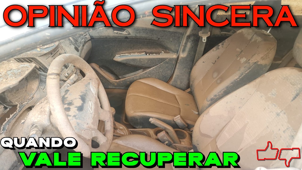 Quando VALE a PENA RECUPERAR carro de ENCHENTE? O que fazer com VEÍCULO ALAGADO? Não perca DINHEIRO