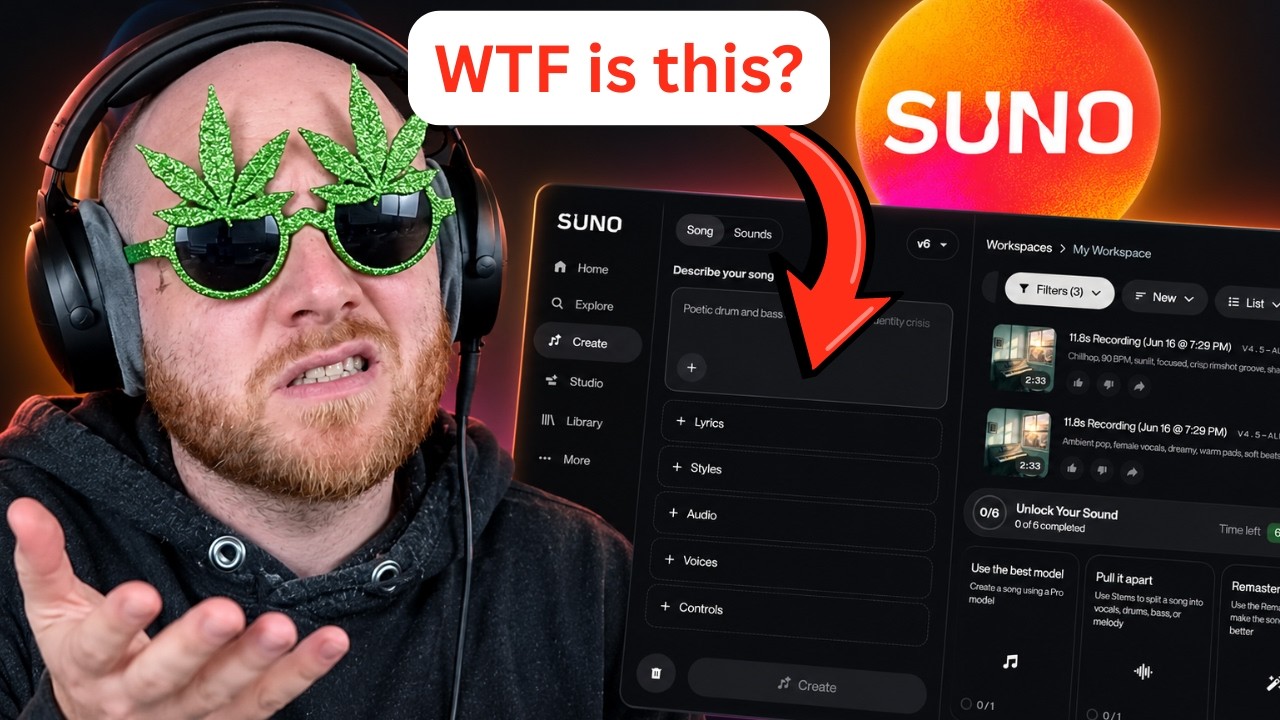 Suno v6 NEW Interface is uhh...
