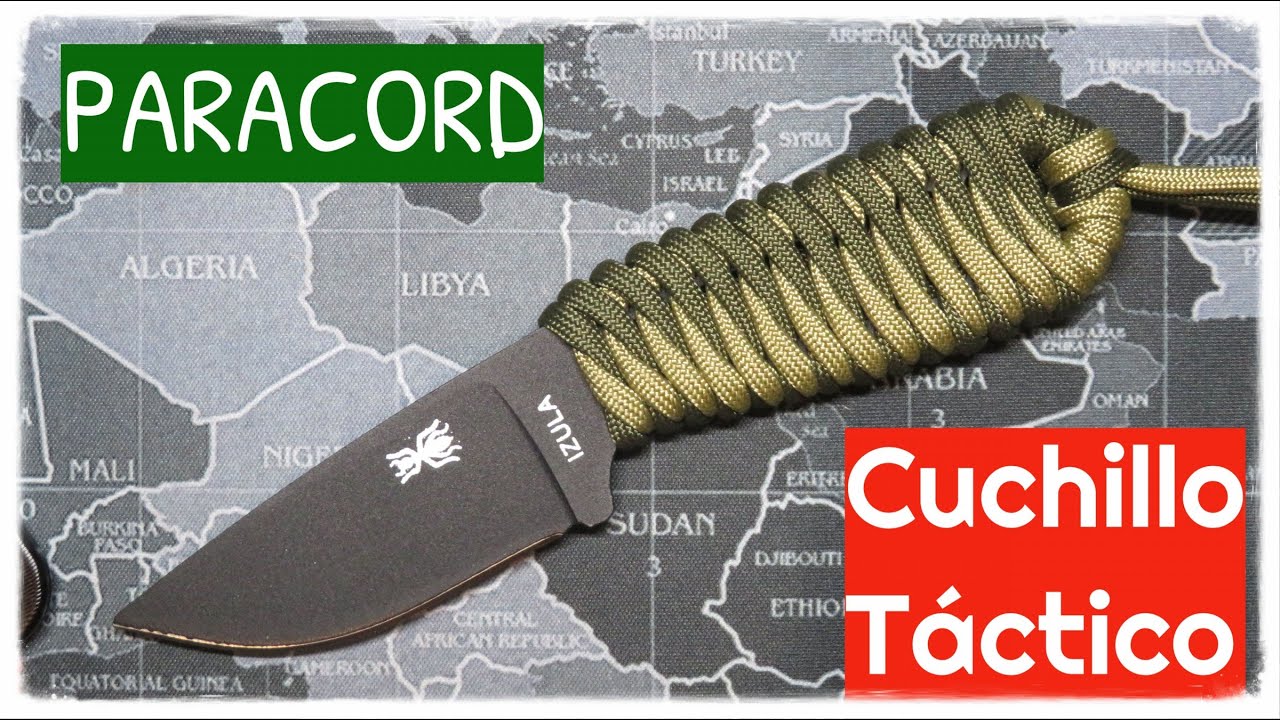 PARACORD Como encordar un CUCHILLO TÁCTICO - Tactical Knife