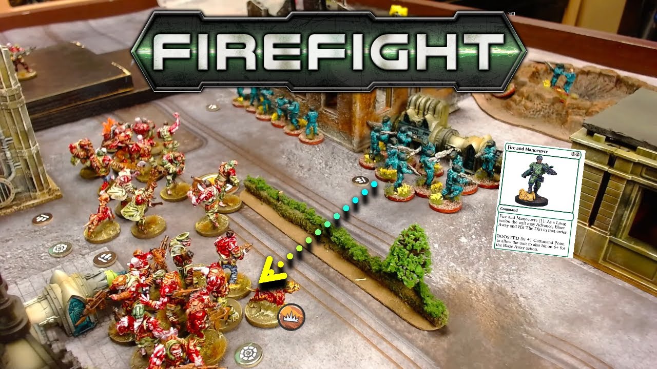 Firefight 2nd Edition Battle Report  1000 points Plague vs GCPS