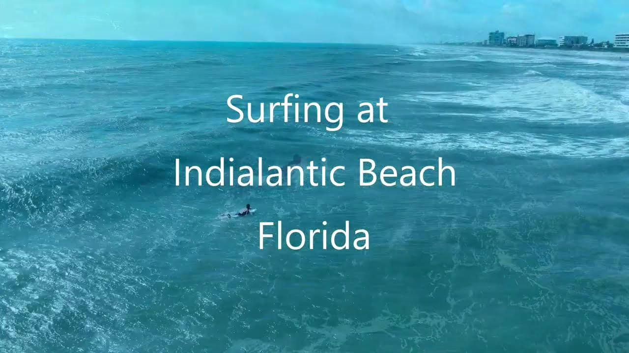 Surf Day at Indialantic Beach Florida - Mavic 2 Zoom