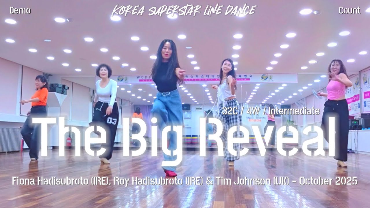 Демонстрация и счёт линейного танца The Big Reveal (средний уровень) | Корейская ассоциация образ...