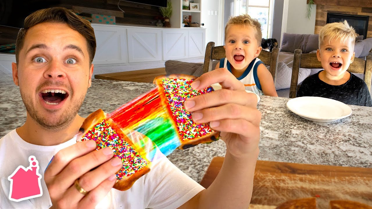 Trying Rainbow Grilled Cheese!