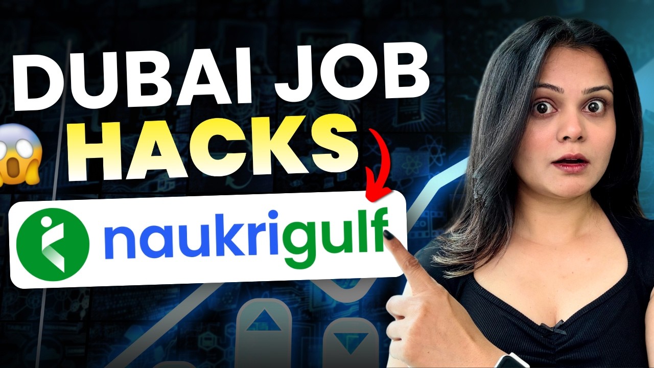 Dubai Job Search Strategy &ndash; Naukri Profile Optimisation 🇦🇪