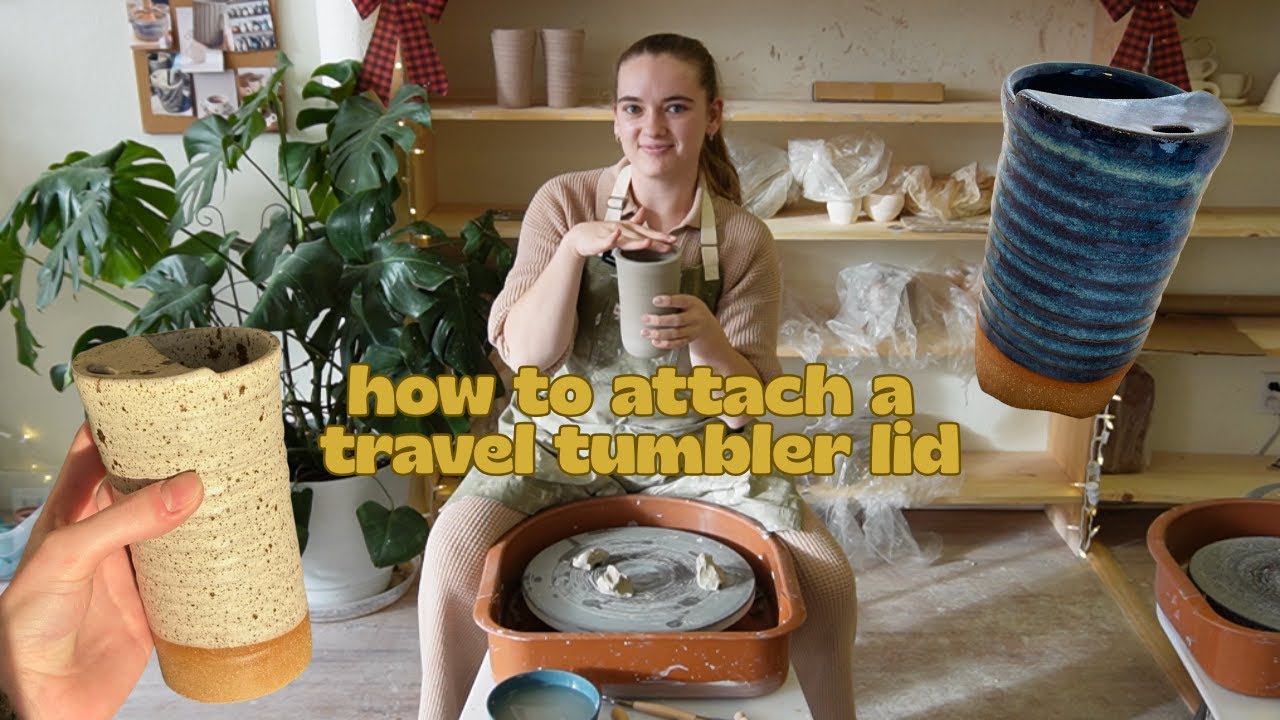 How to Attach a Travel Tumbler Lid (Beginner Pottery Tutorial)