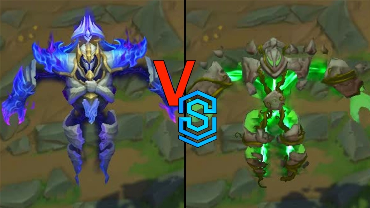 Corrupted Petricite Xerath VS Runeborn Xerath