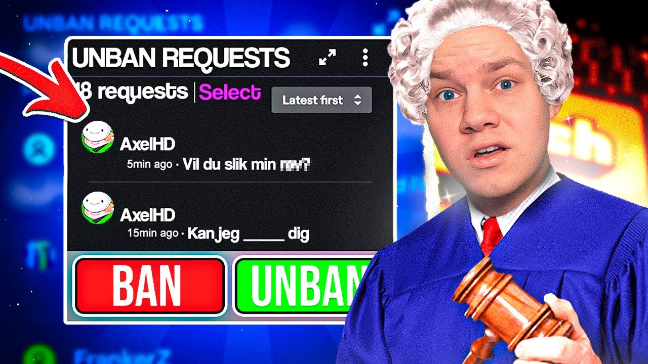 UNBAN ANMODNINGER MEN FOLK PRØVER SLET IKKE...