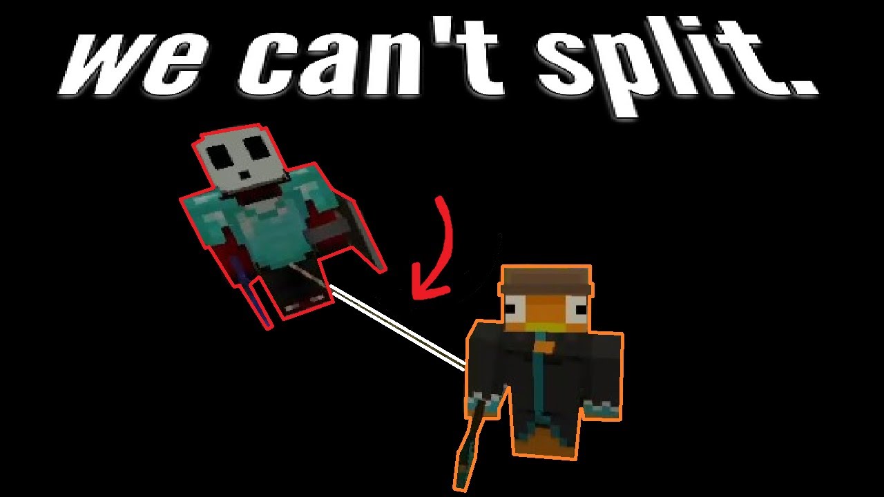 Minecraft, but we're CHAINED TOGETHER