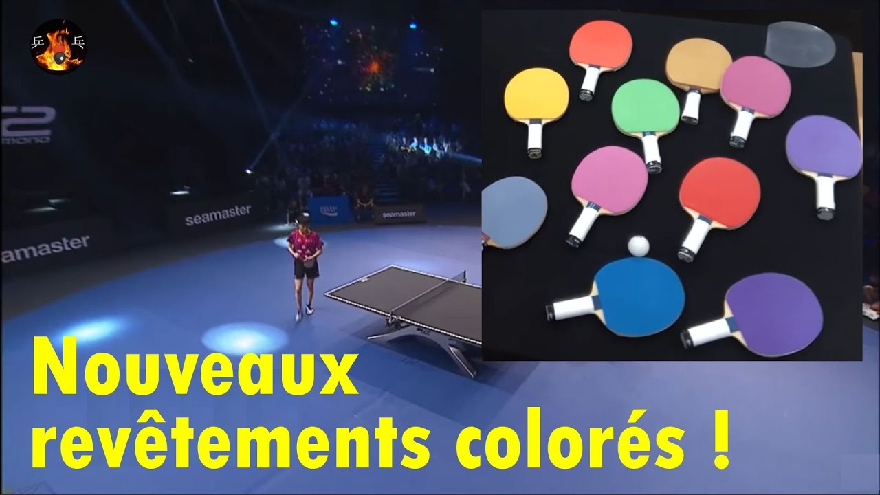 Nouveauté : des revêtements colorés au tennis de table!