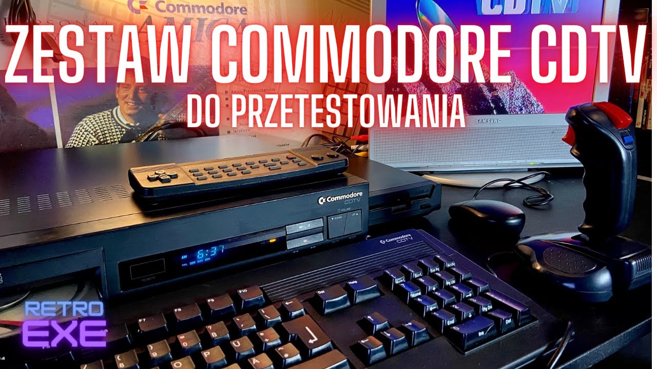 Zestaw Commodore CDTV do przetestowania.