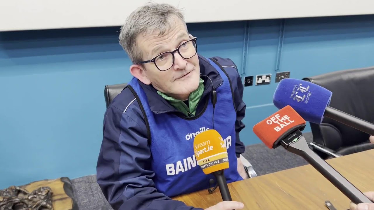 Limerick manager Jimmy Lee reacts to their stunning league final win over Wexford