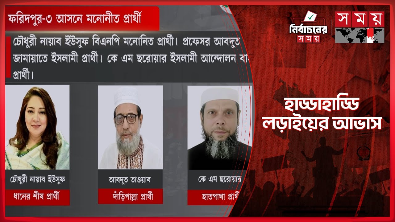 ফরিদপুর-৩ আসনে হাড্ডাহাড্ডি লড়াইয়ের আভাস | Faridpur Election Campaign | Election 2026 | Somoy TV