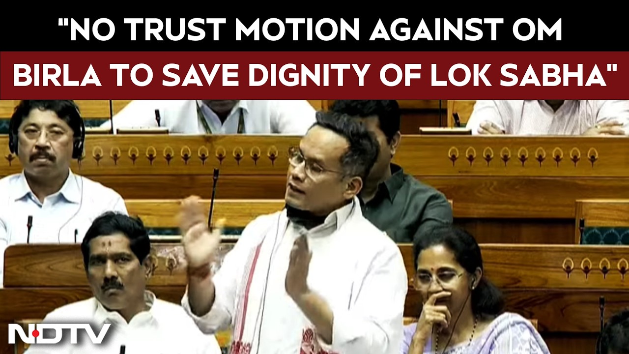 Parliament Budget Session 2026 | Gaurav Gogoi Speaks On No Confidence Motion Against Om Birla