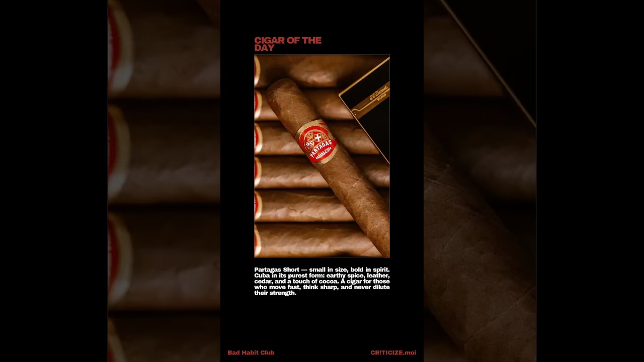 Partagas Short &mdash; small in size, bold in spirit | #CubanCigar #CriticizeMoi #badhabitclub