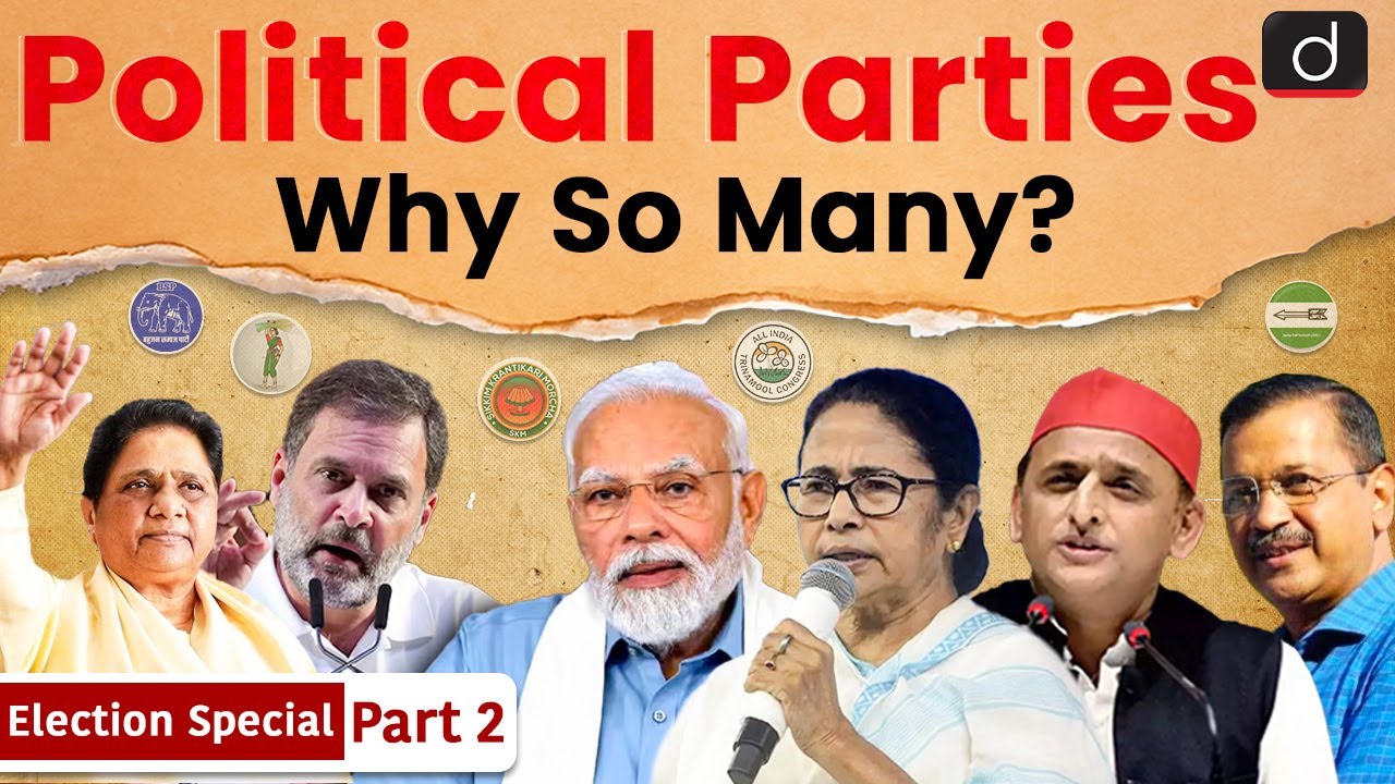 Role of Political Parties| Multi-Party System| Election 2024 | UPSC | Drishti IAS English