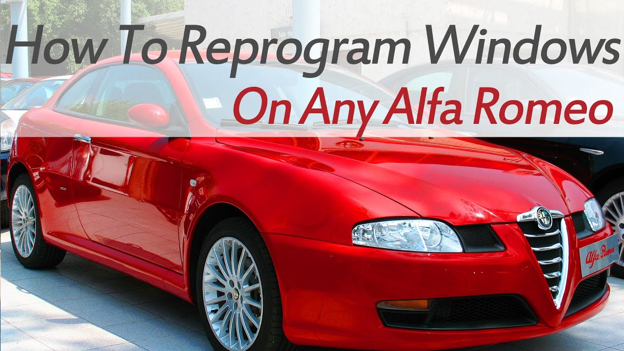 Как перепрограммировать - сбросить настройки Windows на любом автомобиле Alfa Romeo