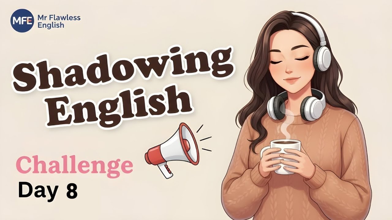 Shadowing English Speaking Practice Day 8 | Slow Speaking Practice Shadowing for beginners 