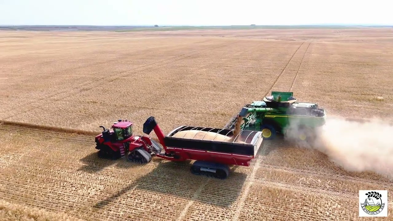 Wheat Meets the Beast. Harvesting with the John Deere X9. #farmfocus360  #everythingag