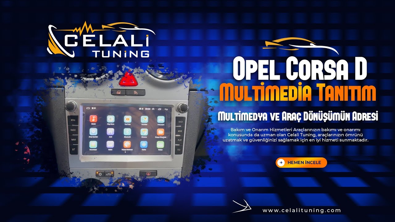 OPEL CORSA D MULTİMEDİA TEYP CAR PLAY!CELALİ TUNİNG