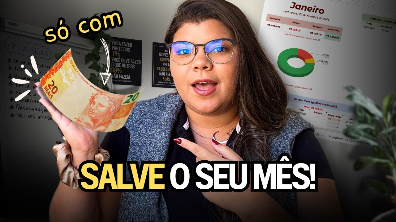 4 Passos GENIAIS para organizar o seu dinheiro com apenas R$20 Reais