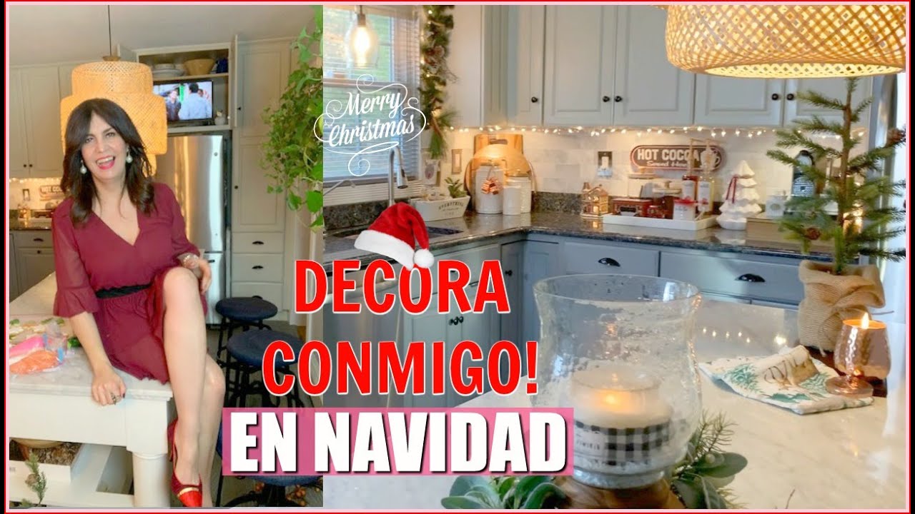 IDEAS ! DECORANDO MI COCINA PARA NAVIDAD 2019 🎄TOUR + DECORACIONES NAVIDEÑAS CON POCO DINERO !