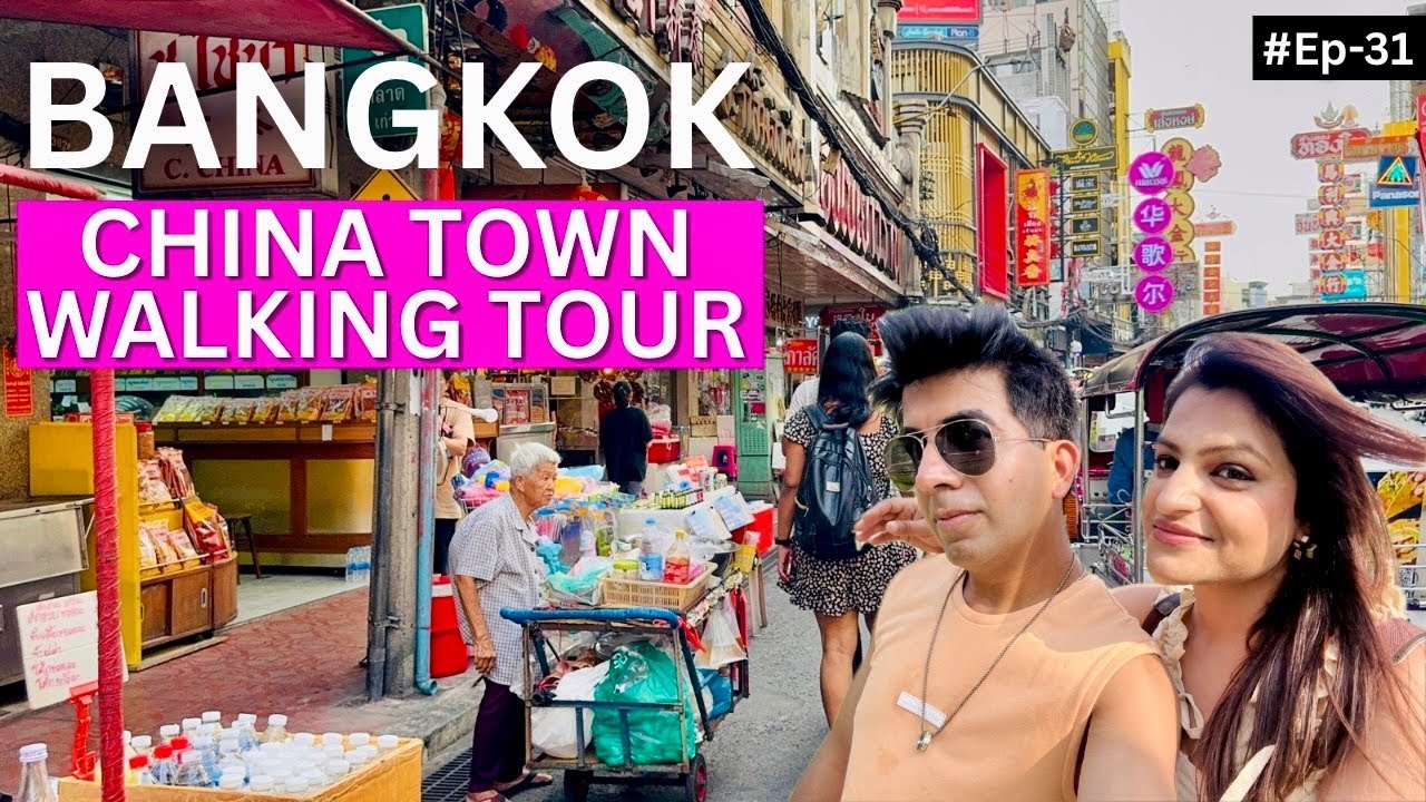 Bangkok China town street food tour |China town Bangkok thailand | Wat Traimit Bangkok |Tuk-Tuk ride