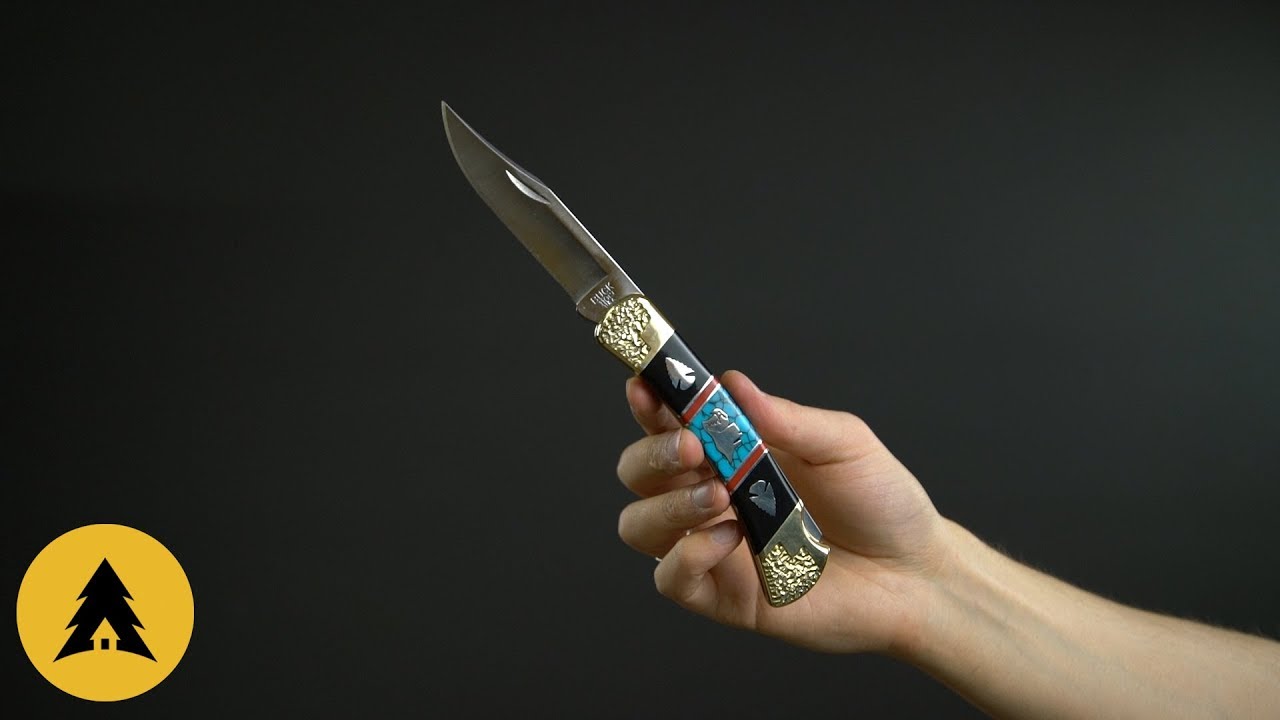 Складной нож BUCK 110 Eagle Mountain David Yellowhorse Custom