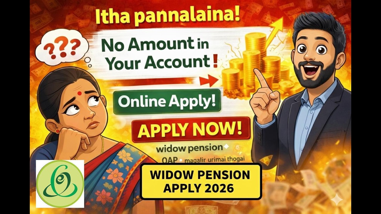 How to Apply for Widow Pension Online 2026 | Step-by-Step Guide in Tamil