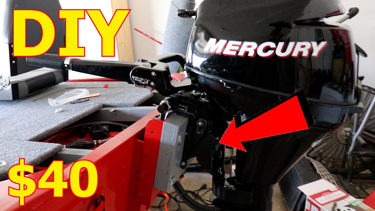 Making a DIY TRANSOM PLATE/RISER for OUTBOARD MOTOR on Jon Boat