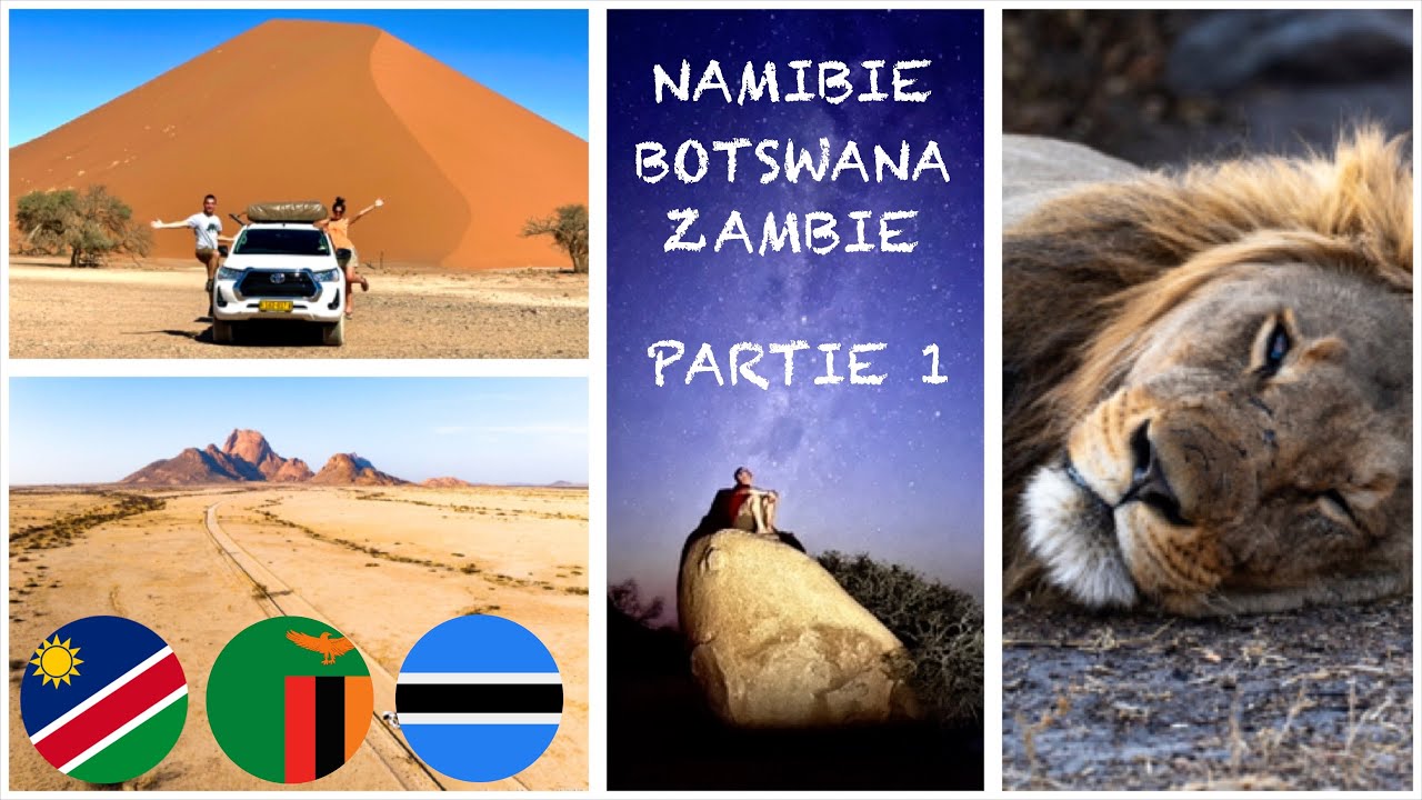 PARTIE 1 - Notre Road-trip/Safari en NAMIBIE, BOTSWANA, ZAMBIE !