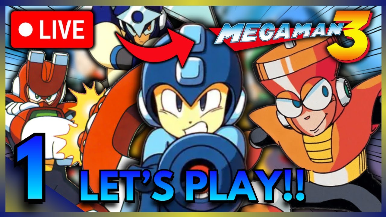 LET'S PLAY MEGAMAN 3!!!🔴 (Day 1)