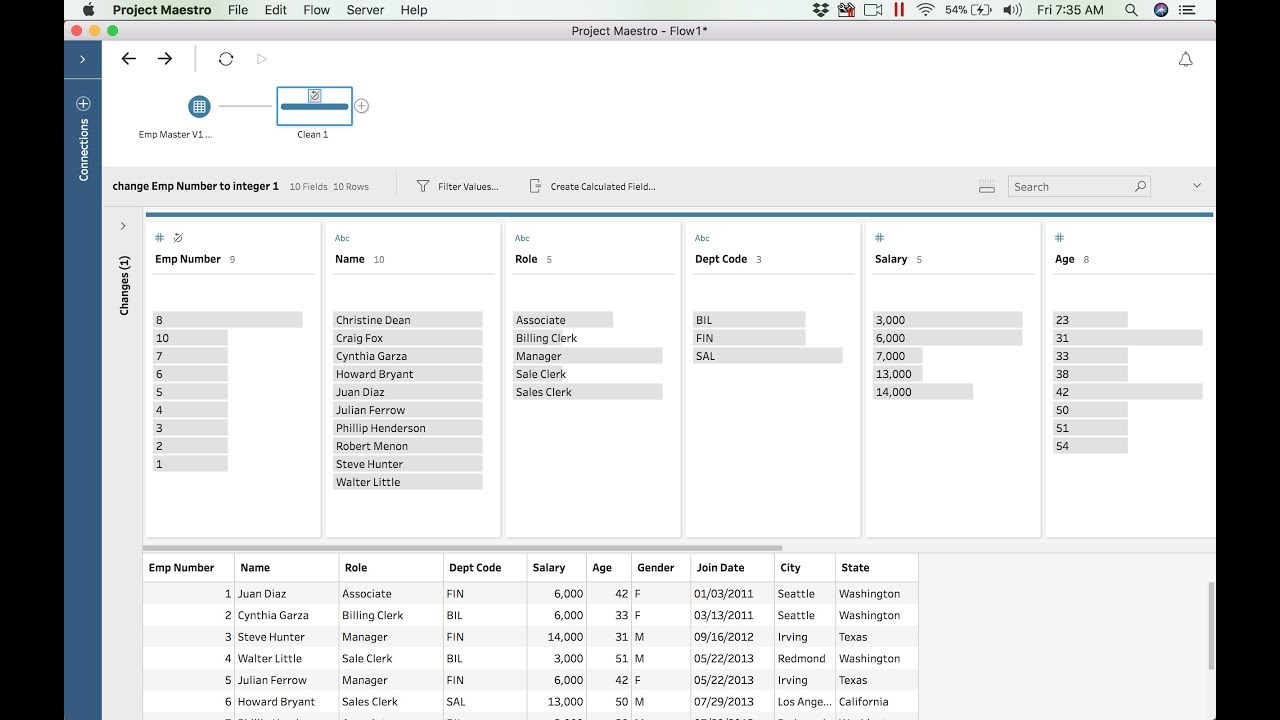 3. Tableau Prep Step-by-Step Part 1 – Connect and See your data