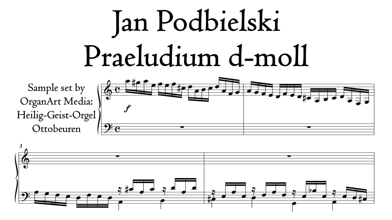 Podbielski - Praeludium d-moll / D minor- Heilig-Geist organ (1766), Ottobeuren, Hauptwerk
