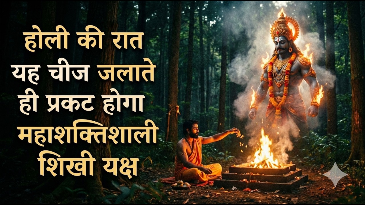 होली की रात यह चीज जलाते ही प्रकट होगा महाशक्तिशाली शिखी यक्ष