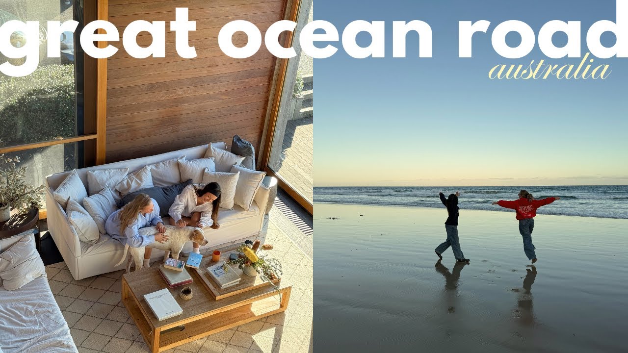 GREAT OCEAN ROAD COZY VLOG 🧺🍃 airbnb stay (featured in architectural digest) + torquay and lorne