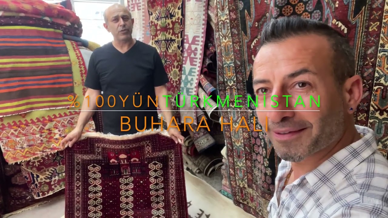 %100 YÜN EL DOKUMA TÜRKMENİSTAN BUHARA HALI |VLOG8