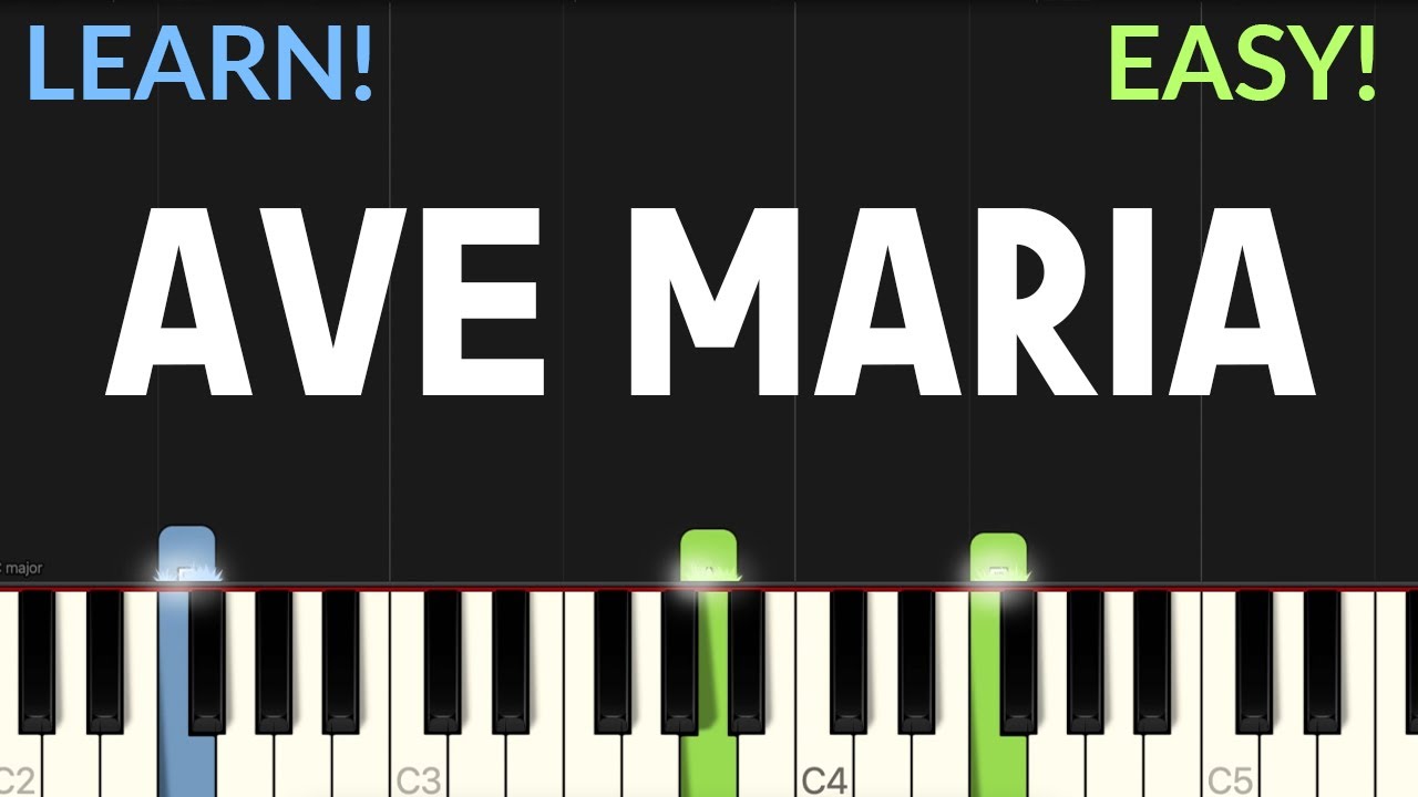 Аве Мария - Франц Шуберт | EASY Piano Tutorial