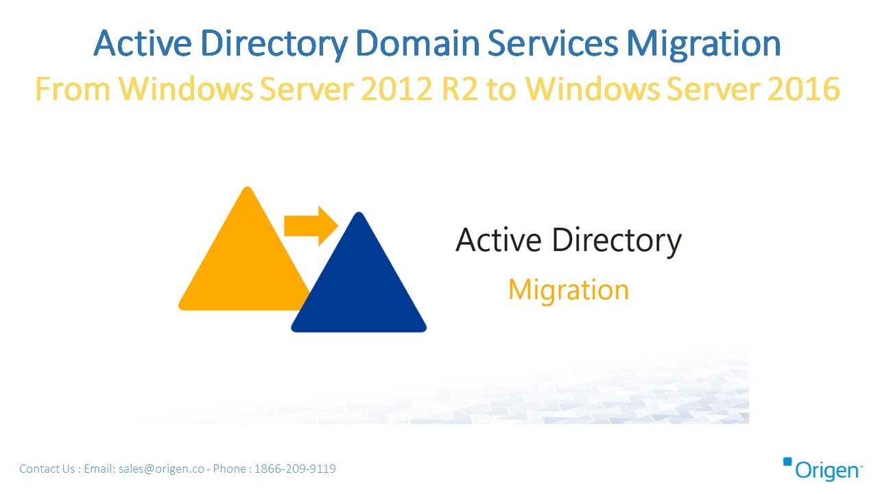 Active Directory Domain Services Migration From Windows Server 2012 R2 to Windows Server 2016