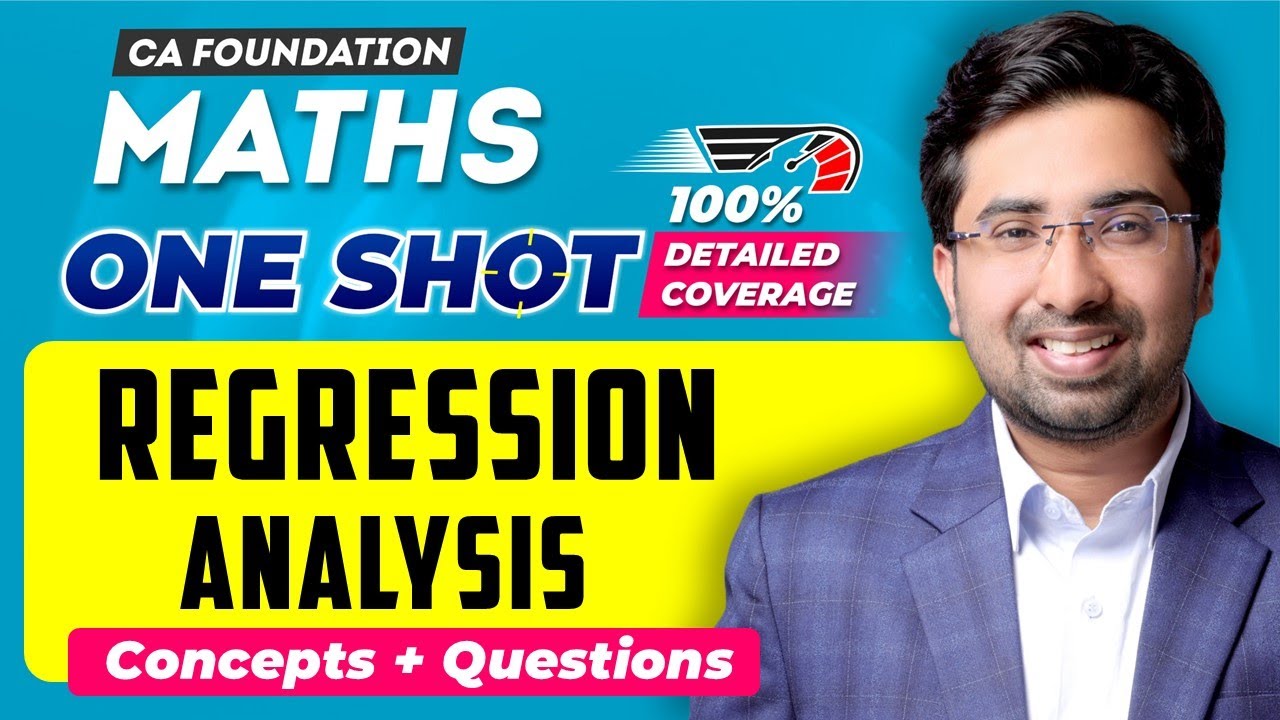 CA Foundation Statistics | Regression Analysis | Complete & Detailed Coverage | Aman Khedia