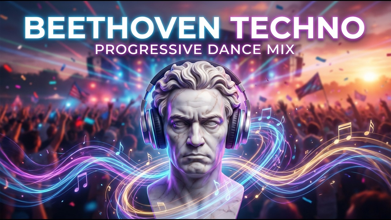 Beethoven - Moonlight Sonata (Hard Techno Remix) | 50 min Epic Gym Motivation