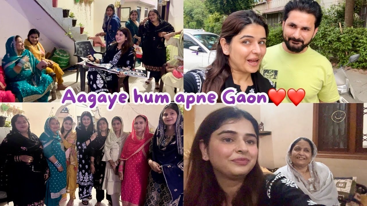 Gaon Aagaye ❤️ | Parivaar k saath sukoon hai | Sajid Shilpa Vlogs
