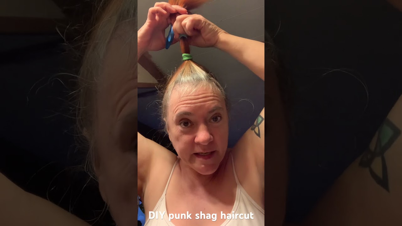 DIY Shag Haircut #DIYhaircut #punk #shaghaircut
