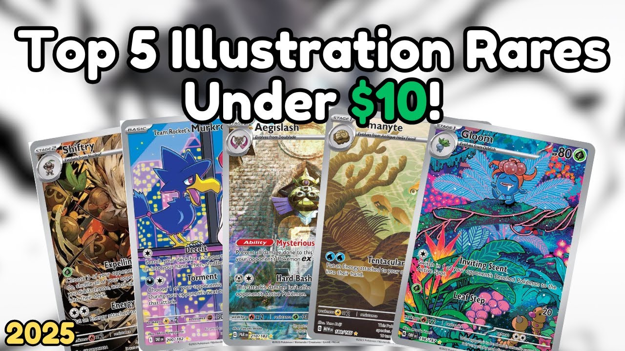 Top 5 Pokemon Illustration Rares Under $10 in 2025