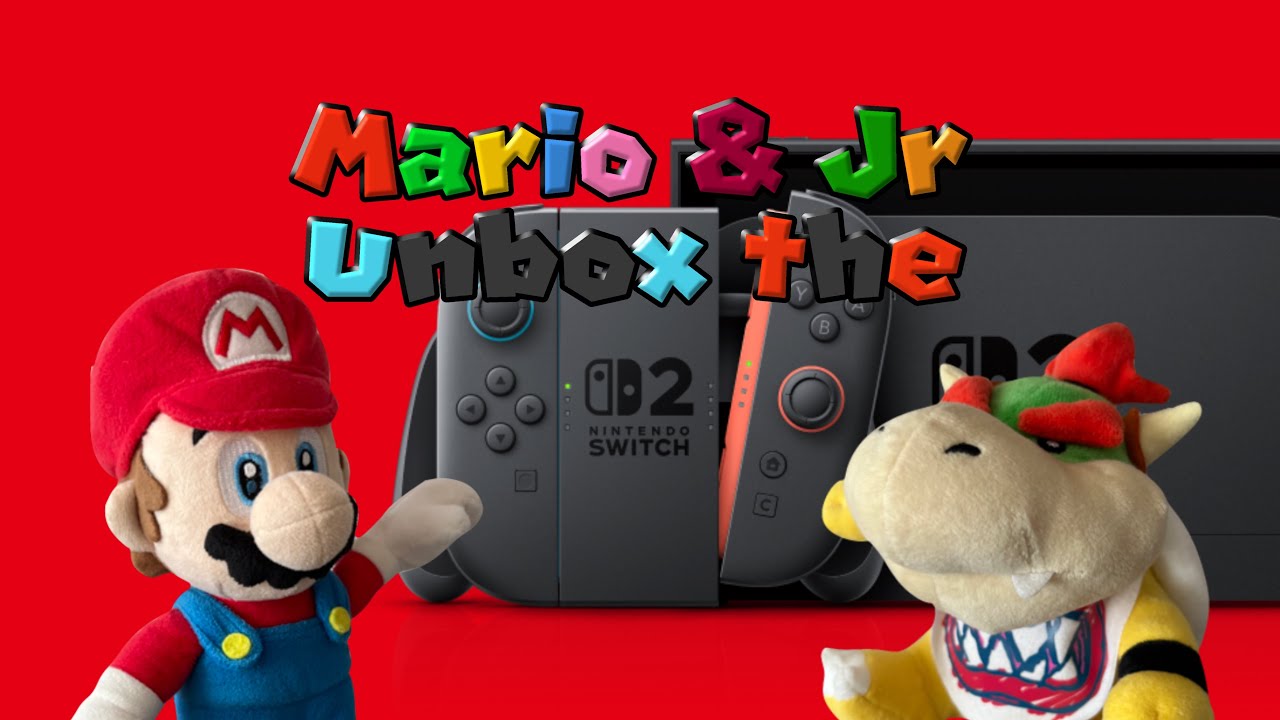 MarioMasters: Mario and Jr unbox the switch 2